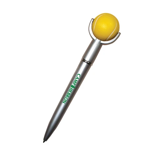Promotional Tennis Ball Squeezie Top Pen
