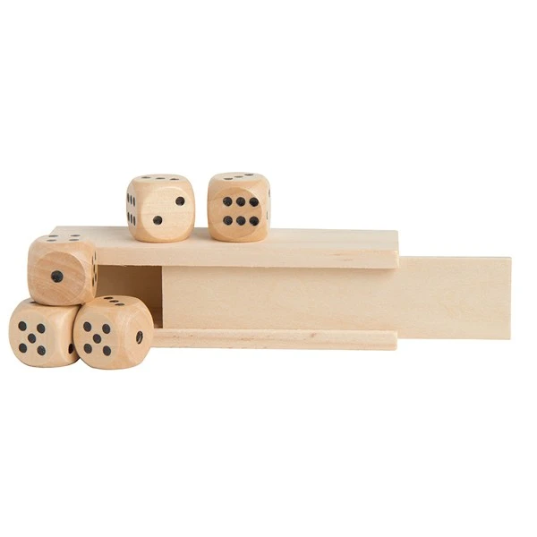 Promotional Wooden Dice in Box