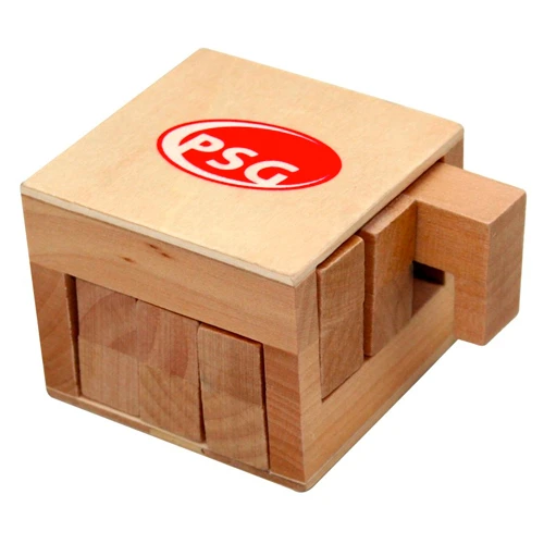 Promotional Wooden Sliding Cube Puzzle