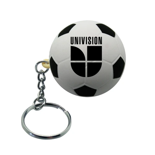 Promotional Soccer Ball Squeezie Key Ring