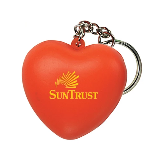 Promotional Heart Squeezie Key Ring