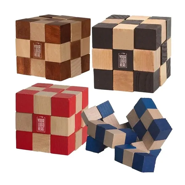 Promotional Wooden Elastic Cube Puzzle