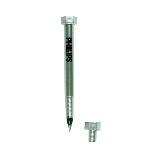 Promotional Silver Nut & Bolt Pen