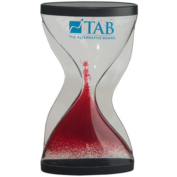 Promotional Large Red Times Up Sand Timer