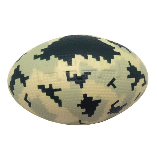 Promotional Digi Camo Football Squeezie Stress Reliever