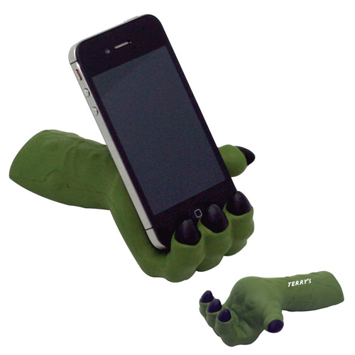Promotional Monster Hand Phone Holder Squeezies Stress Reliever