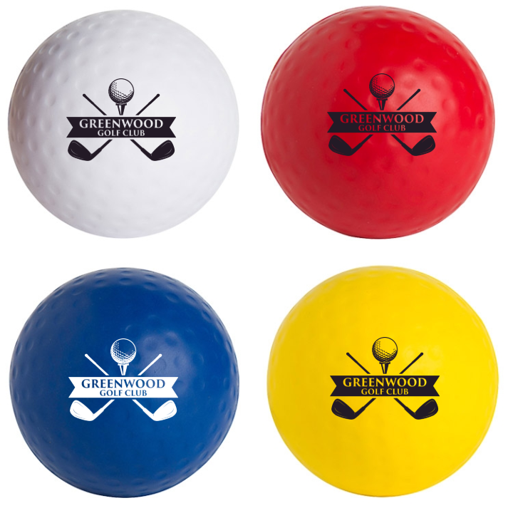 Promotional Golf Ball Stress Reliever Ball 