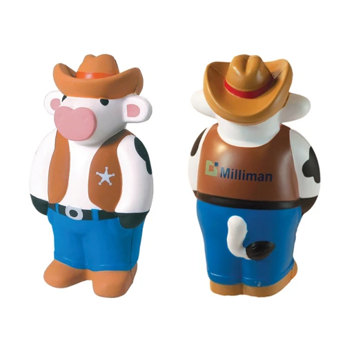 Promotional Cowboy Cow Stress Reliever