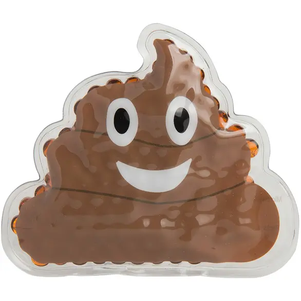 Promotional Poop Emoji Gel Beads Hot/Cold Pack