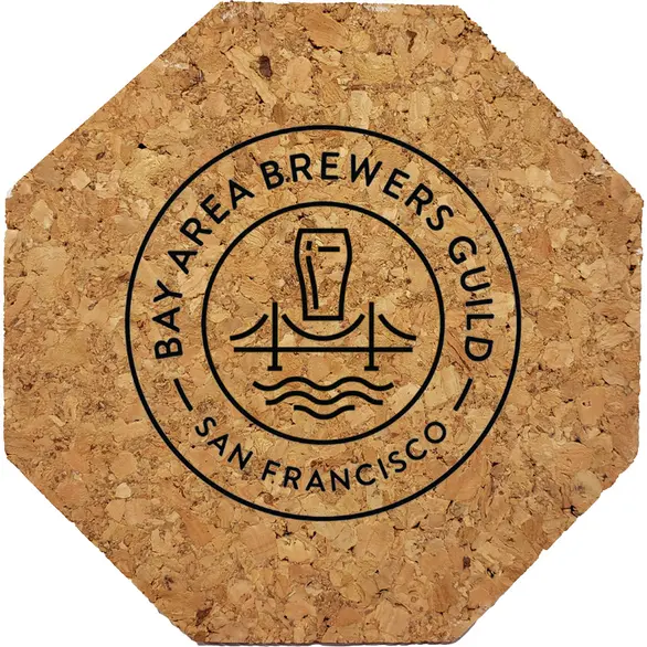 Promotional Octagon Cork Coaster 