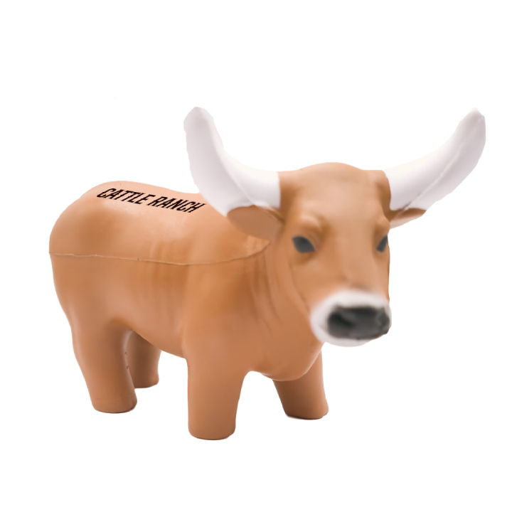 Promotional Long Horn Cow Stress Reliever 