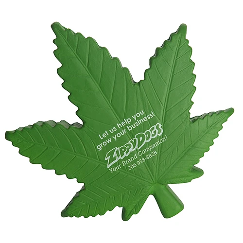 Promotional Cannabis Leaf Stress Ball