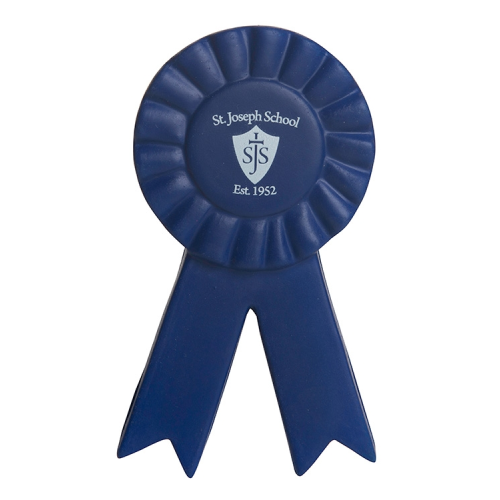 Promotional Blue Ribbon Stress Reliever