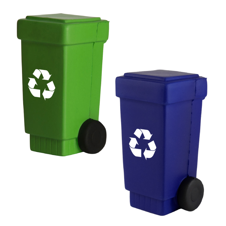 Promotional Trash Can/ Recycling Bin Stress Reliever