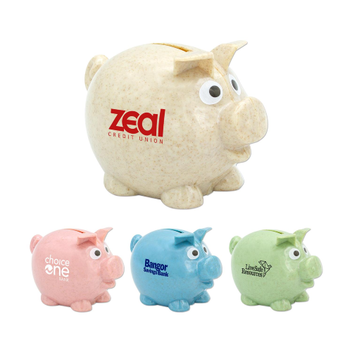 Promotional Wheat Piggy Bank