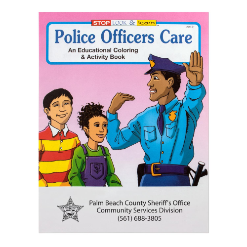 Promotional Police Officers Care Coloring Book