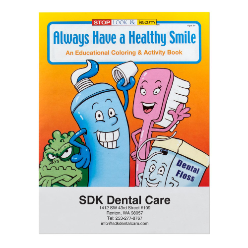 Promotional Always Have A Healthy Smile Coloring Book