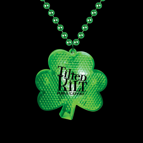 Promotional LED Shamrock Necklace