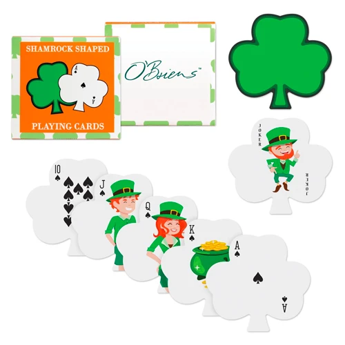 Promotional Shamrock Shaped Playing Cards