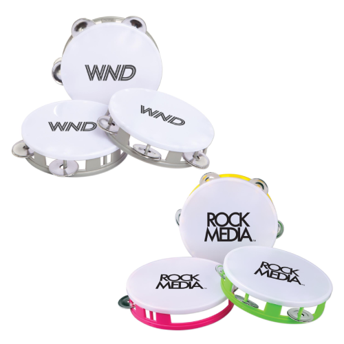 Promotional White Top Tambourines