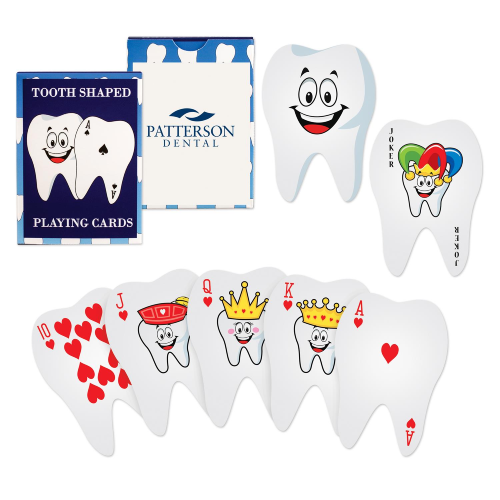 Promotional Tooth Shaped Playing Cards