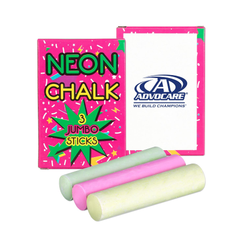 Promotional 3 Pack Jumbo Neon Chalk