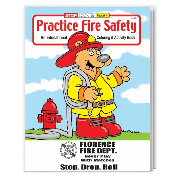 Promotional Practice Fire Safety Coloring Book
