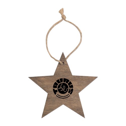 Promotional Star Wooden Ornaments