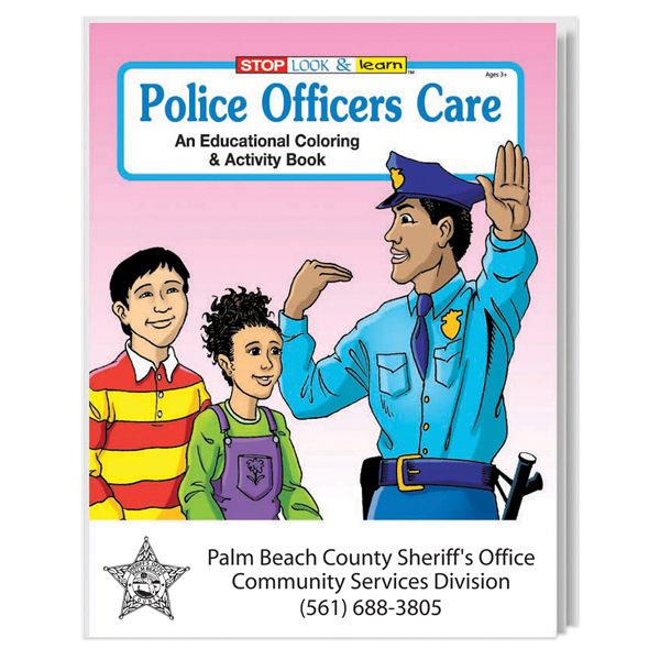 Promotional Police Officers Care Coloring Book