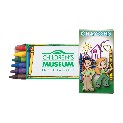 Promotional Kids Crayons- 6 Pack 