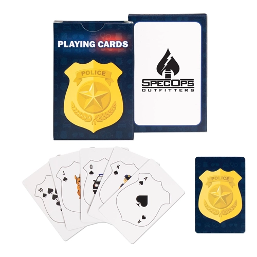Promotional Police Safety Playing Cards