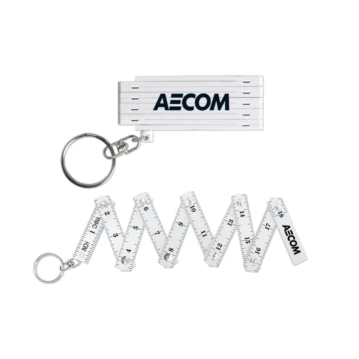 Promotional Folding Ruler with Keychain