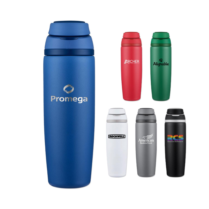 Promotional 25oz. Stainless Steel Bottle with Carry Candle Lid