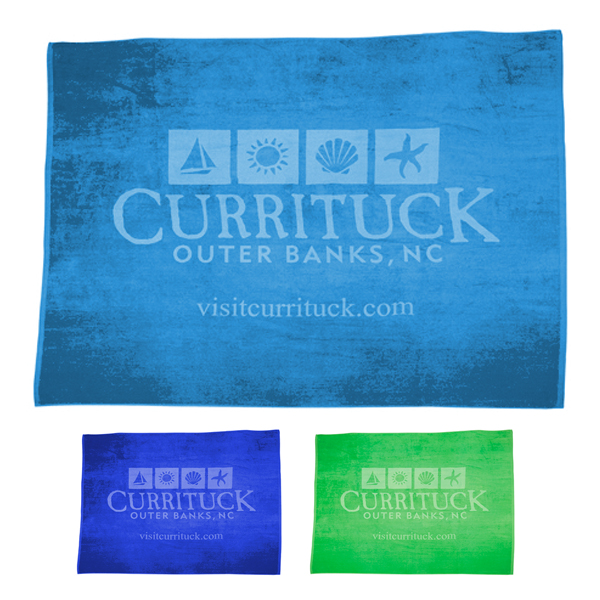 View Image 4 of Oversized Colored Beach Towel 