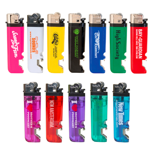 Promotional Lighter with Bottle Opener