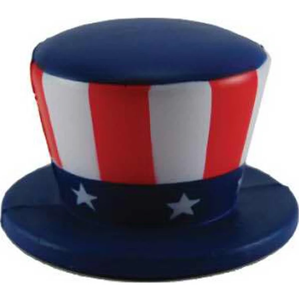 Promotional Uncle Sam hat shaped stress reliever