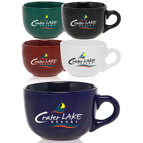 Promotional 18 Oz. Ceramic Cappuccino Mug