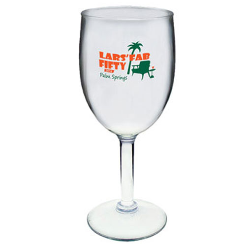 Promotional Acrylic Wine Glass - 8oz.