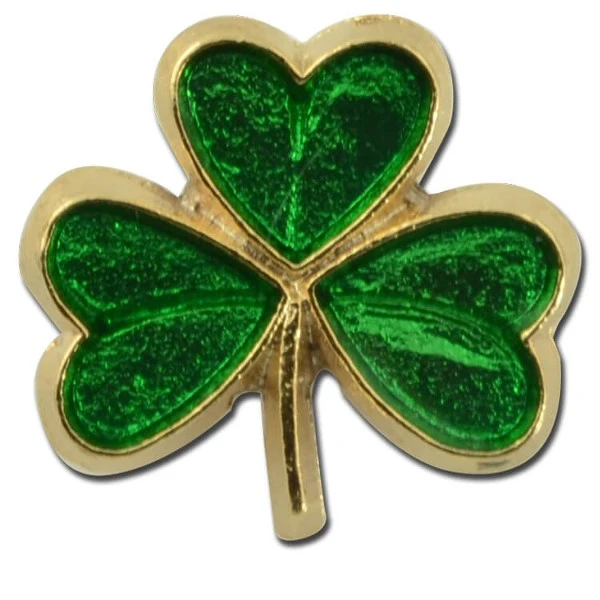 Promotional Green Clover Lapel Pin