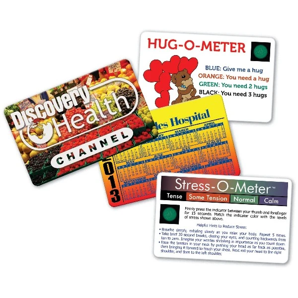 Promotional Stress O Meter Stress Card