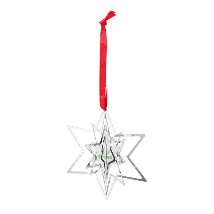 Promotional Glittering Celebrate Star Pop Out Ornament