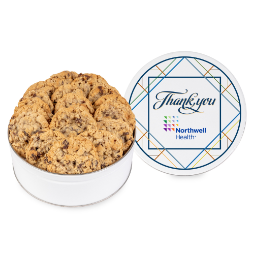 Promotional  Oatmeal Raisin Cookie Tin