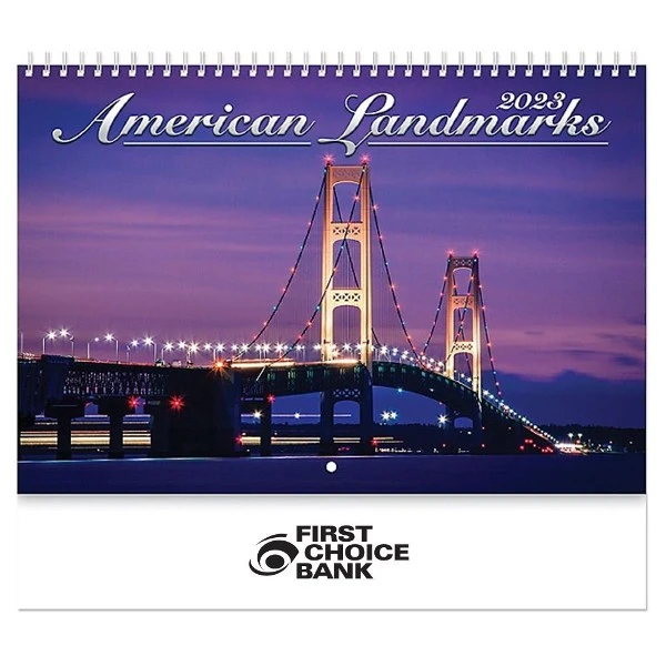 Promotional American Landmarks Wall Calendar 