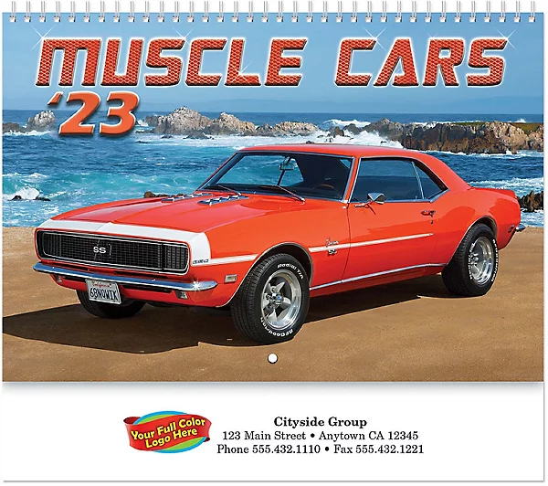Promotional Muscle Cars Wall Calendar