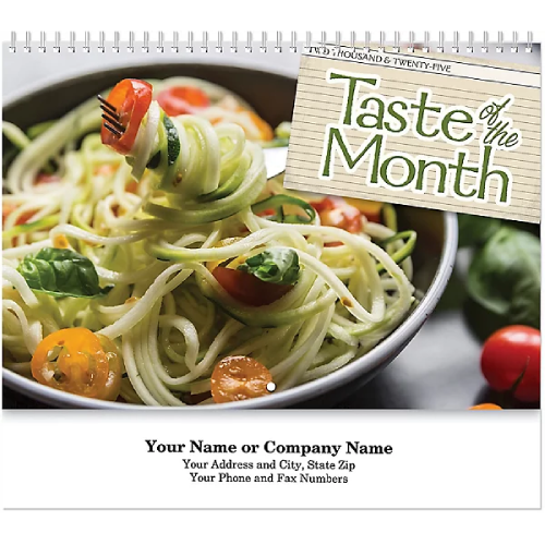 Promotional Taste of the Month Wall Calendar 