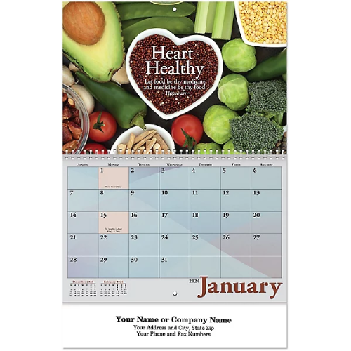 Wellness Custom Wall Calendar (2024) Garrett Specialties