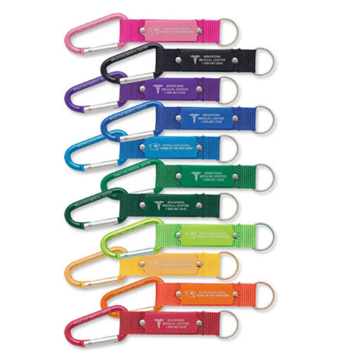 Promotional Carabiner Strap Key Ring