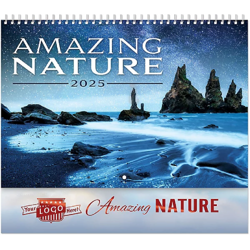 Promotional Amazing Nature Spiral Wall Calendar