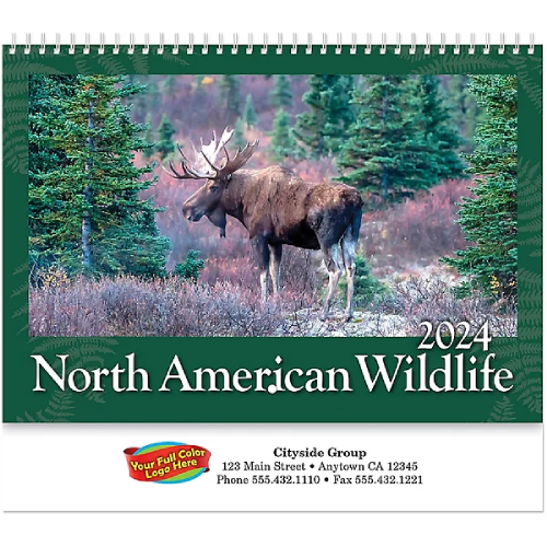 Promotional Wildlife Wall Calendar Spiral