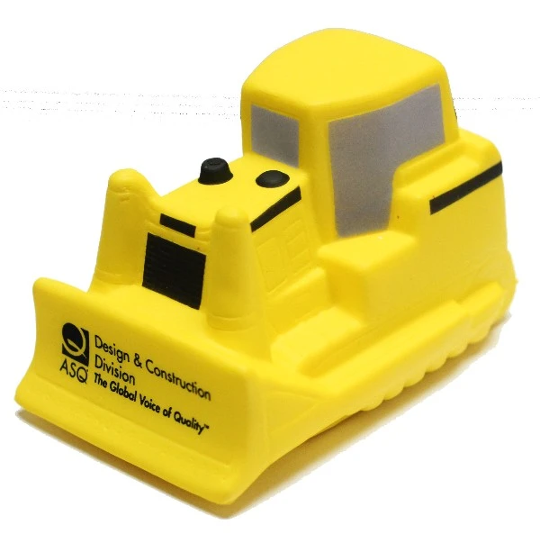 Promotional Yellow Bulldozer Stress Reliever